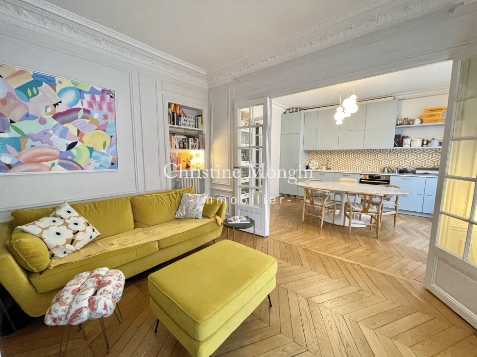 Double séjour appartement 4 pièces a-vendre rue-Perronet Neuilly-sur-Seine
