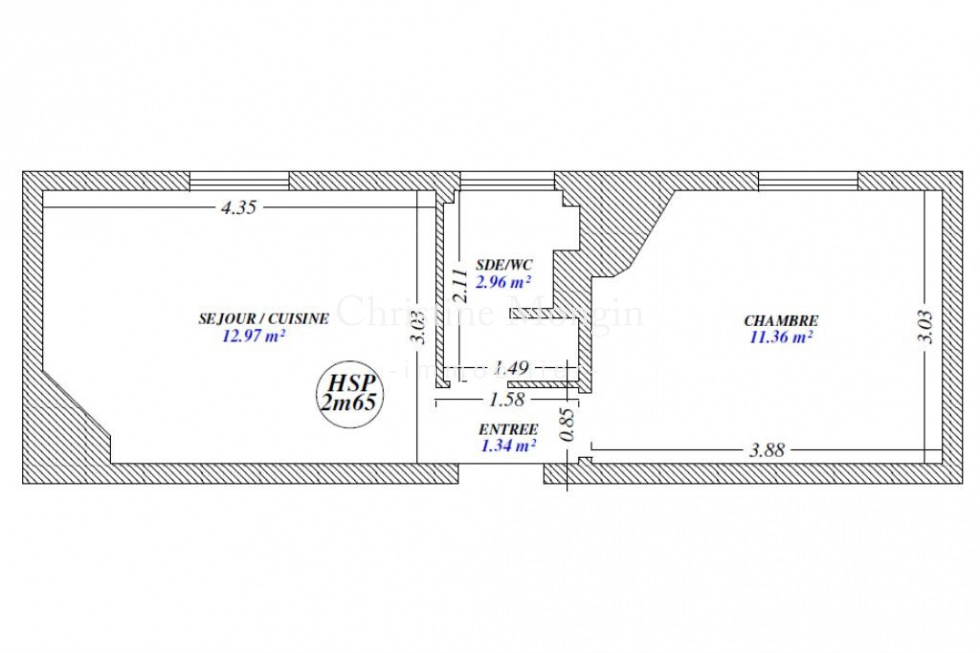 plan appartement 2 pieces boulogne